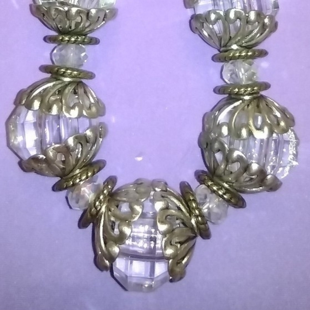Silver Crystal Pendant Necklace